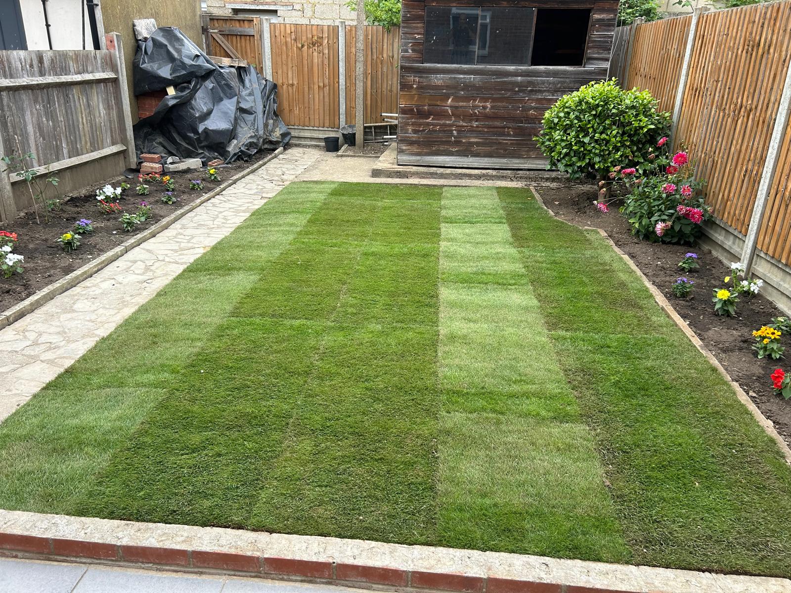 Beautiful garden landscaping and maintenance